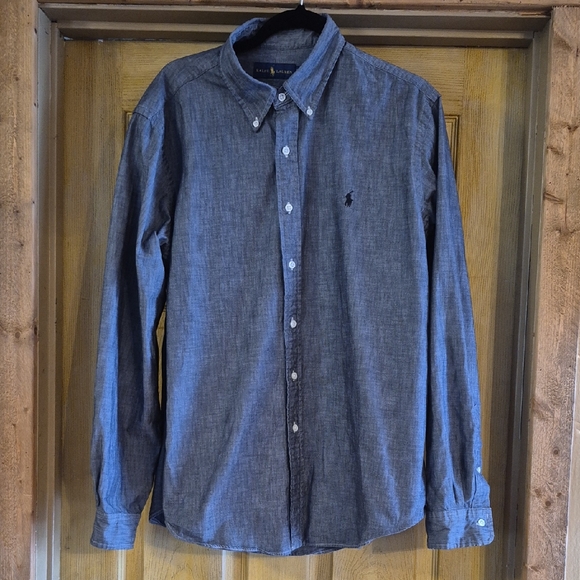 Polo Ralph Lauren Other - Polo by Ralph Lauren Dark Blue Casual Shirt XL Button Down Button Cuff Polo
